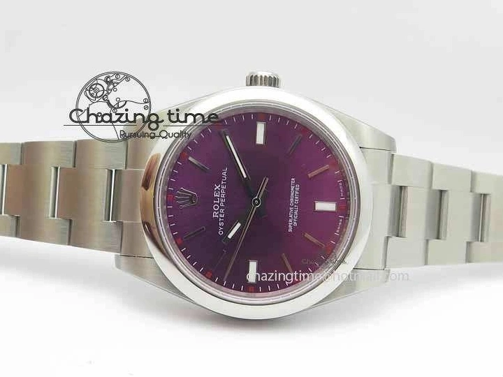 1224 HighQuality Oyster Perpetual 39mm 114300 BP Maker Best Edition Grape Dial On SS Bracelet A 3639